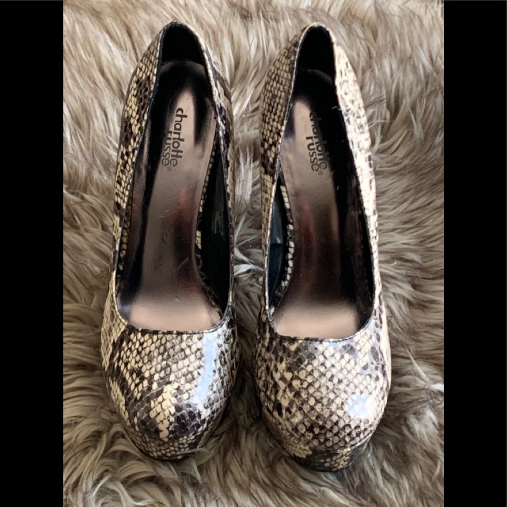 Charlotte Russe Snakeskin heels